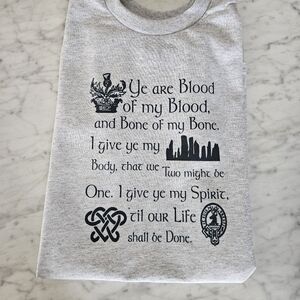 Outlander shirt jamie fraser claire cute popular blood of my blood